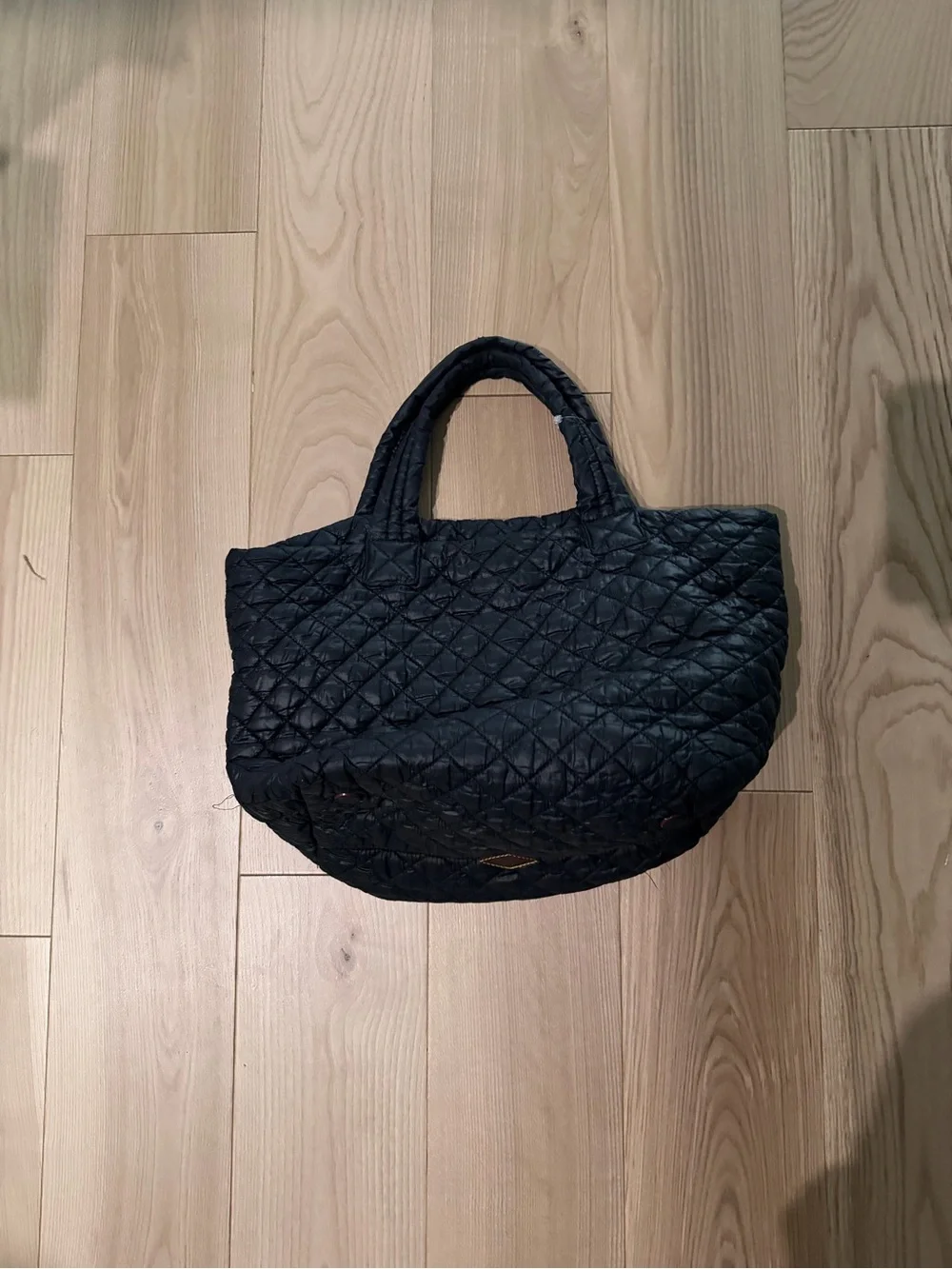 MZ Wallace Quilted Nylon Tote Bag in Black